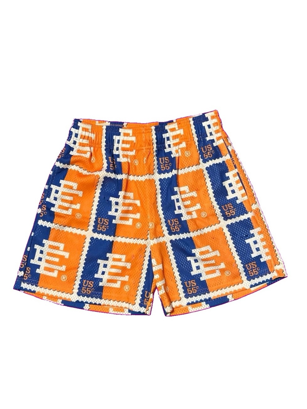 Eric Emanuel Shorts EE Basic Stamp Orange Blue Size S Small Brand New Package